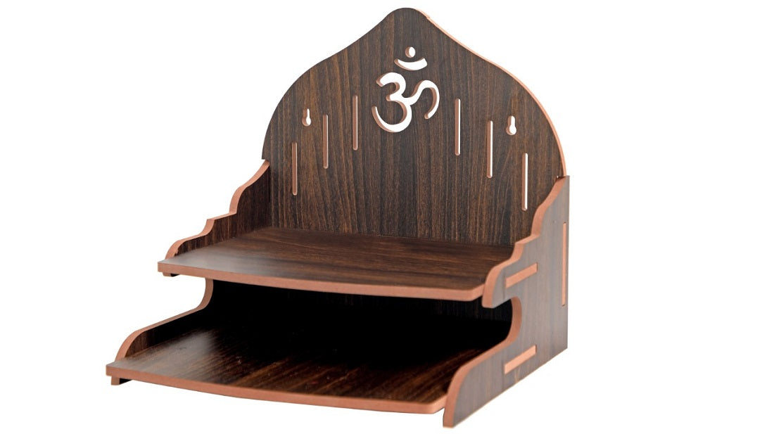 Wooden Temple for Home & Office, Light Weight Puja Mandir