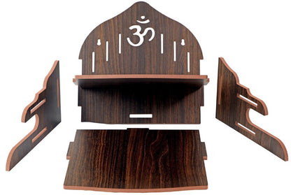 Wooden Temple for Home & Office, Light Weight Puja Mandir