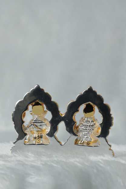 Gold and Silver Plated Laxmi Ganesh Ji Pair