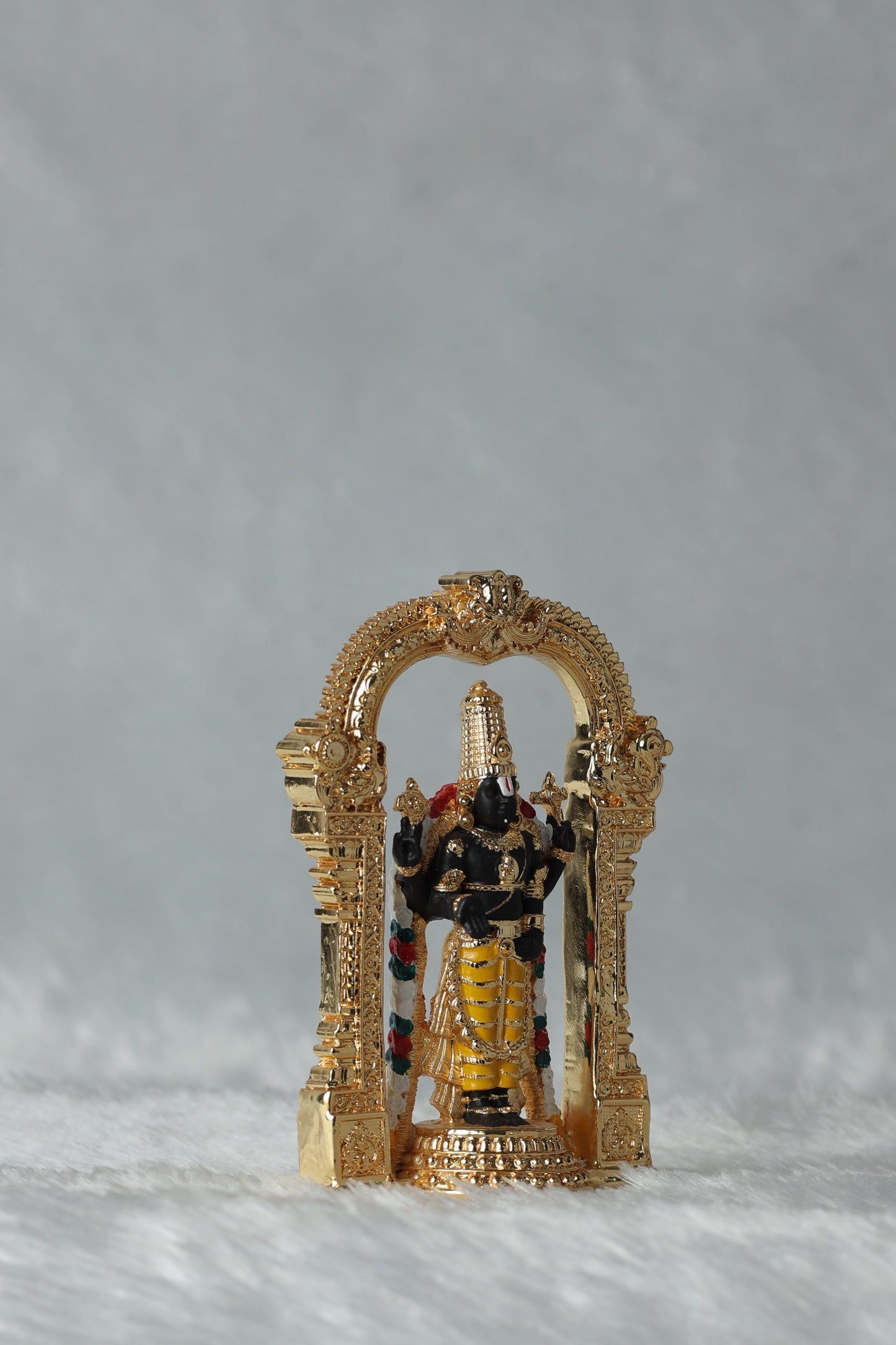 Gold Plated Aarch Tirupati Balaji , Laxmi and Padmavati