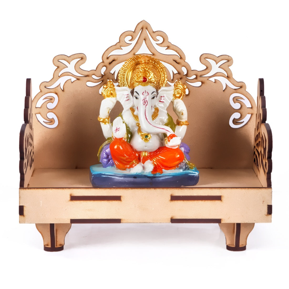 Wooden Temple for Home & Office, Light Weight Puja Mandir